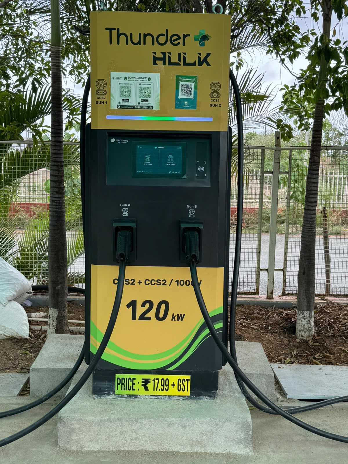 RudrX charging bay at the Kurnool NH station
