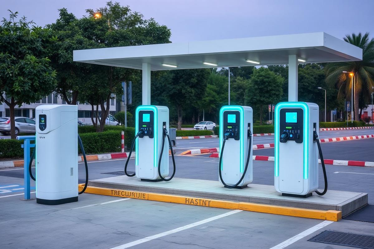 RudrX EV charging station